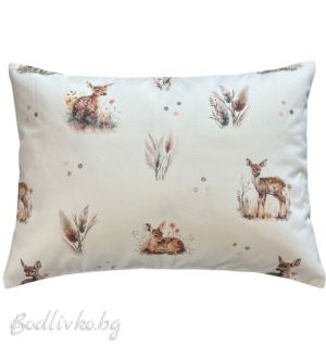 СПАЛНО БЕЛЬО ЗА БЕБЕ " Сърнички", 100% Натурален памук, поплин