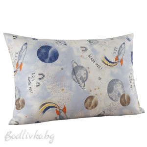 КОМПЛЕКТ ЗА Единично легло  Космос– 100% натурален памук (Ранфорс), 3 части 