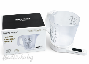 Дигитална везна с мерителна кана, Danny Home, 1200мл.