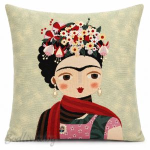 Калъфка за възглавничка, ЖАКАРД, Ориенталско момиче, 45/45см.
